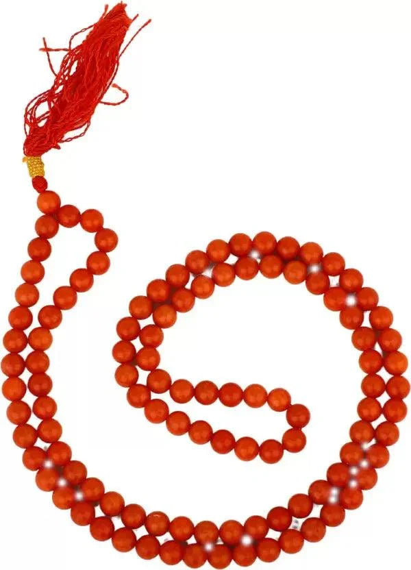 Premium Egyptian Red Coral Jaap Mala for Mars Alignment - Brahmatells Astrology by Brahmatells