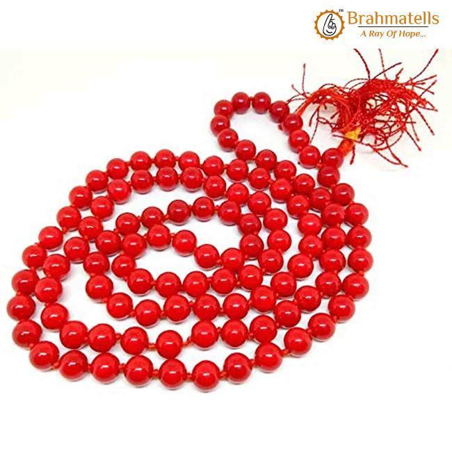 Premium Egyptian Red Coral Jaap Mala for Mars Alignment - Brahmatells Astrology by Brahmatells
