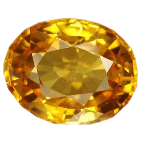 Premium Yellow Sapphire Soft-Oval Gemstone | Prosperity & Wisdom by Brahmatells