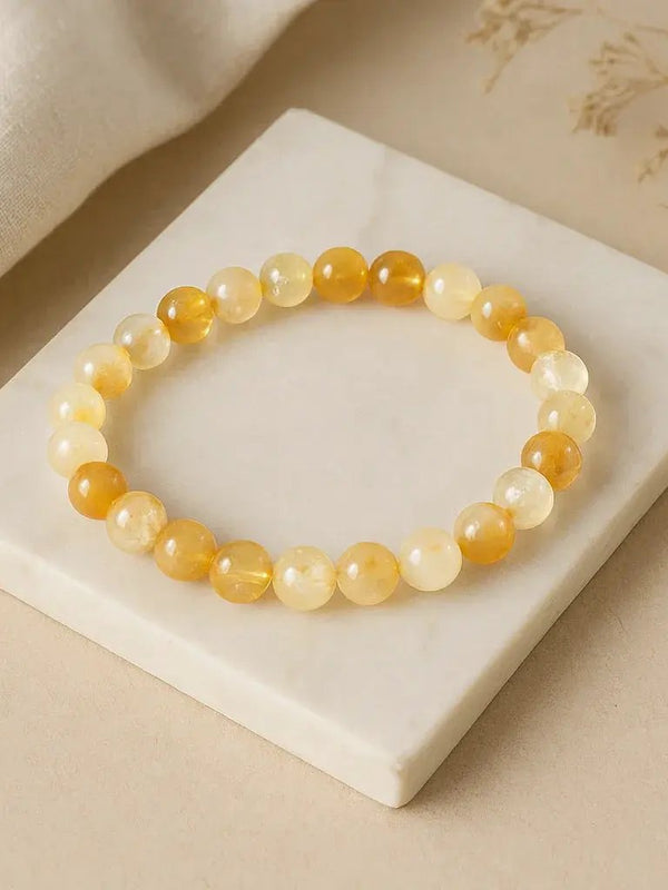 Natural Topaz Bracelet — Elegant Zodiac Accessory by Brahmatells