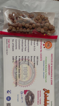 7 Mukhi Rudraksha Mala 108 Beads - Prosperity & Spiritual Growth | Brahmatells