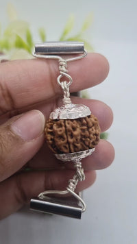 8 Mukhi Rudraksh Bracelet & Silver Pendant - Lord Ganesha's Blessings | Brahmatells