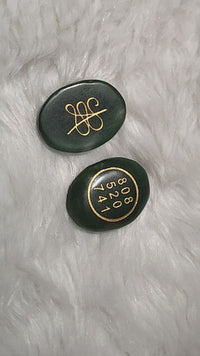 Green Aventurine Symbol Tumble | Brahmatells