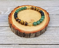 Prosperity & Abundance Bracelet – Citrine, Aventurine & Tiger’s Eye by Brahmatells