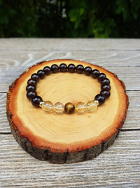 Prosperity & Wealth Bracelet | Citrine, Garnet, Tiger's Eye | Brahmatells by Brahmatells