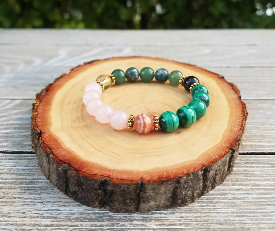 Protection & Prosperity Bracelet: Handcrafted Bohemian Gemstone Accessory - Brahmatells by Brahmatells