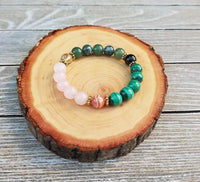 Protection & Prosperity Bracelet: Handcrafted Bohemian Gemstone Accessory - Brahmatells by Brahmatells