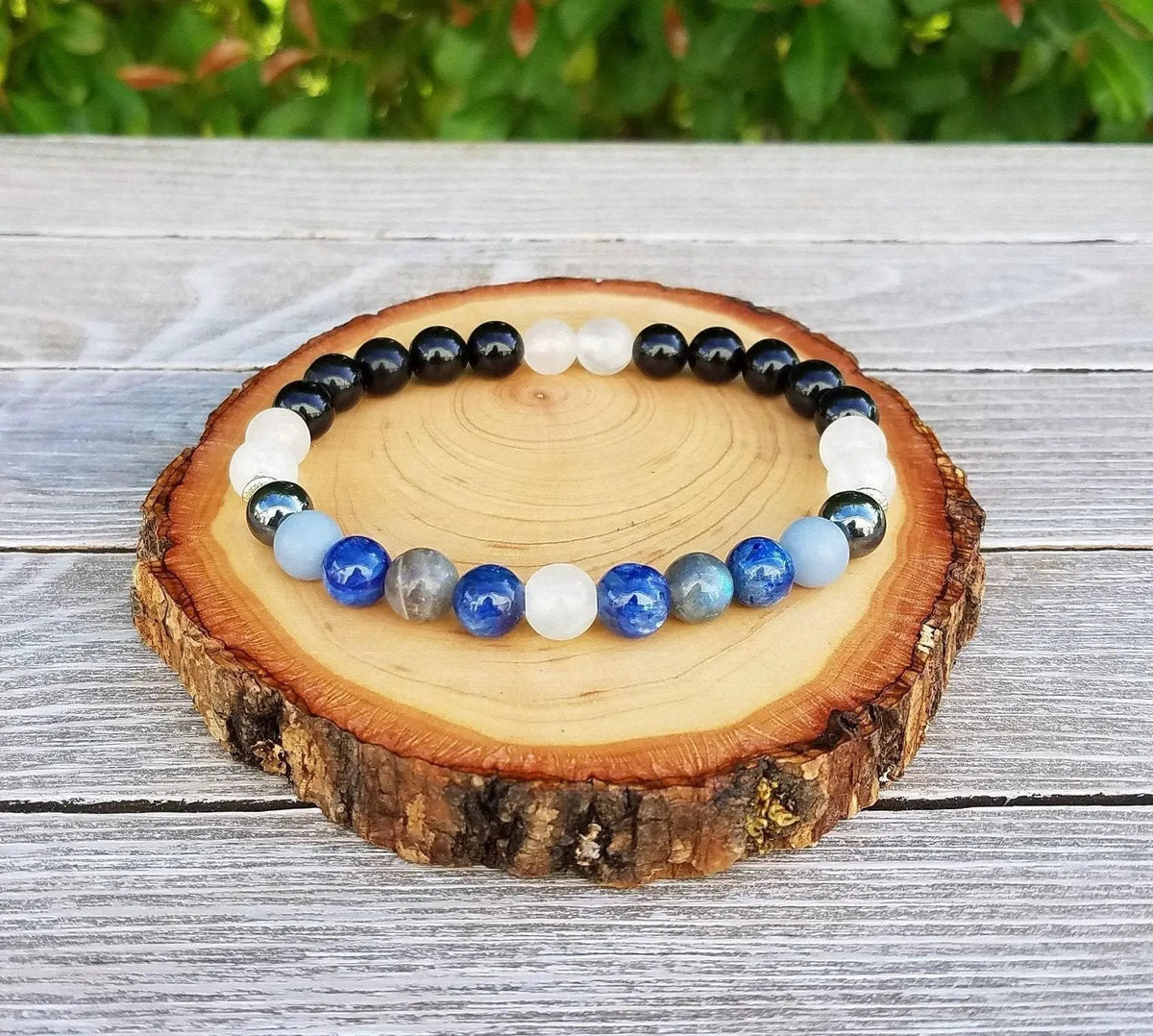 Protection Bracelet – Aura Shielding with Selenite & Tourmaline by Brahmatells