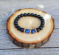 Kyanite & Black Tourmaline Protection Bracelet | Energy Shield Jewelry by Brahmatells