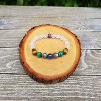 Empath Protection Bracelet – Selenite, Kyanite & Amethyst by Brahmatells