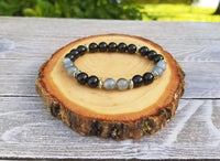 Protection Bracelet – Labradorite & Black Tourmaline by Brahmatells