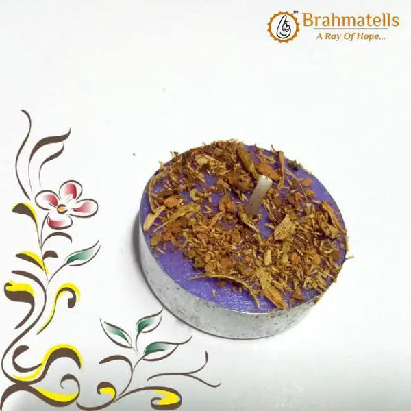 Purple Tea Light Candle by Brahmatells