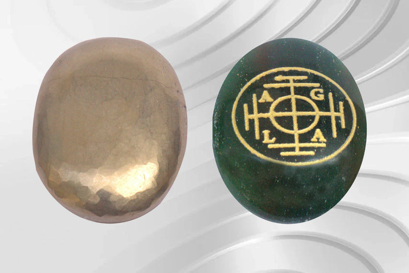 Pyrite & Green Aventurine with Money Code. by Brahmatells