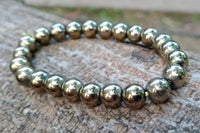 Brahmatells Pyrite Bead Bracelet by Brahmatells