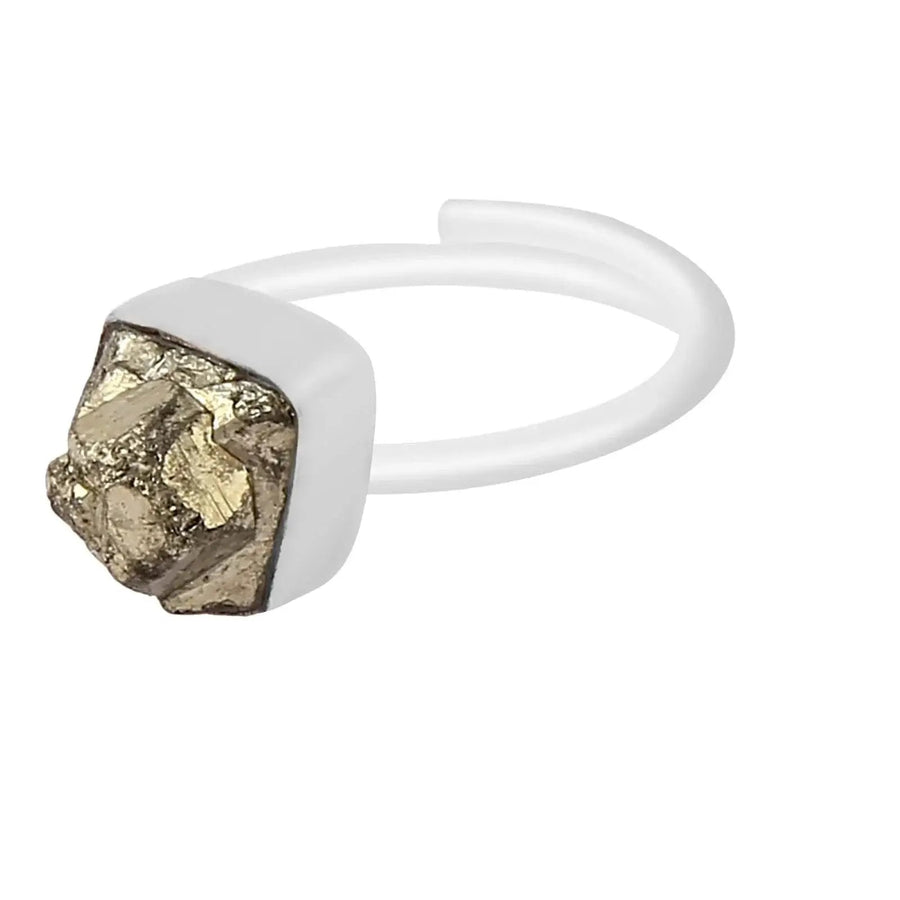 Pyrite Druzy Ring: Confidence & Prosperity Symbol | Brahmatells by Brahmatells