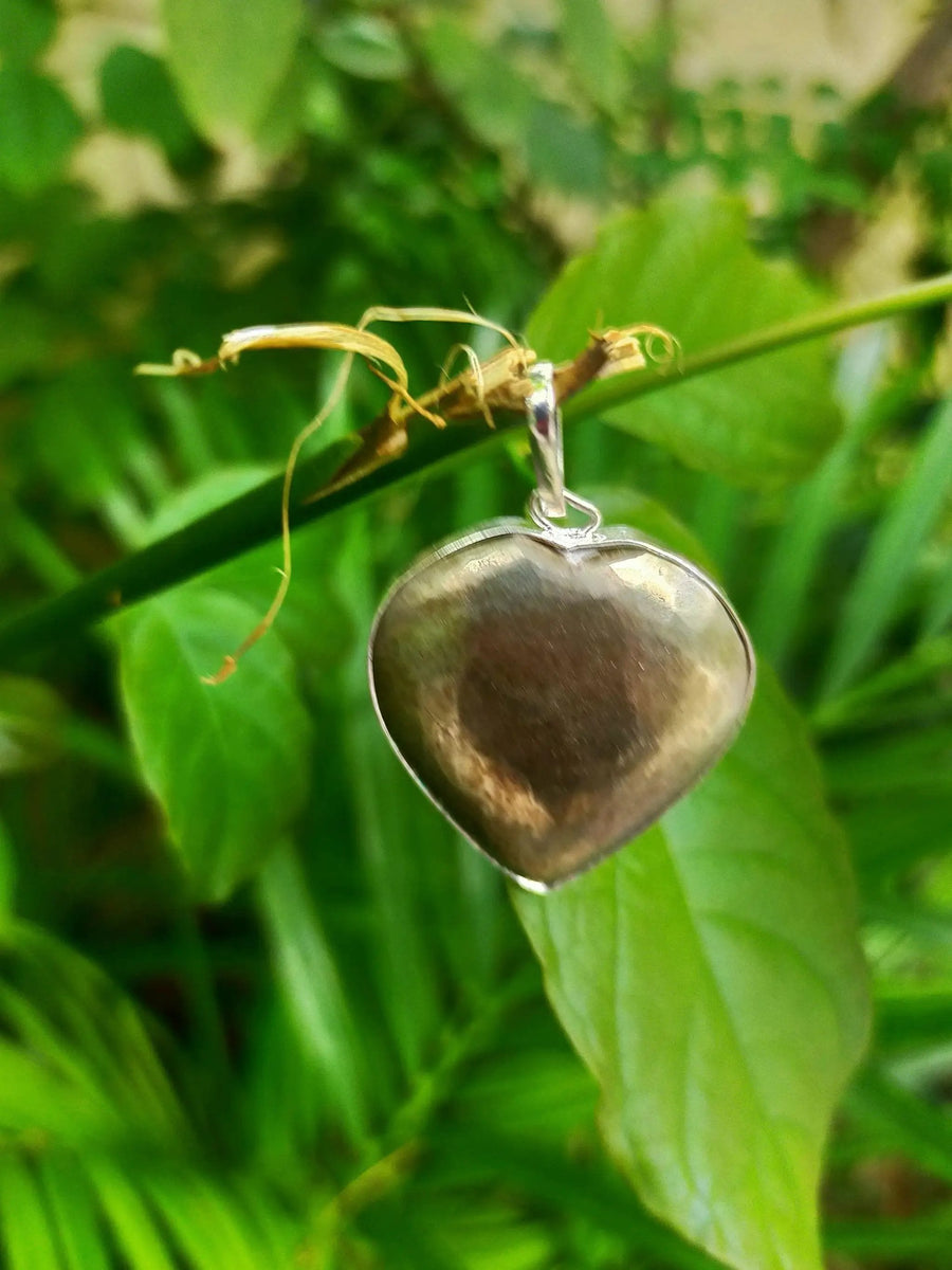 Pyrite Heart Pendant by Brahmatells
