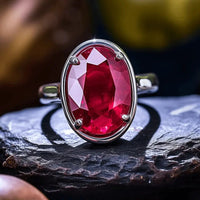 Radiant Wine-Red Ruby Manak Ring - Embrace the Sun's Power | Brahmatells by Brahmatells