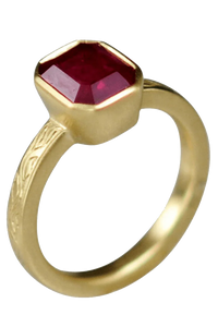 Radiant Wine-Red Ruby Manak Ring - Embrace the Sun's Power | Brahmatells by Brahmatells