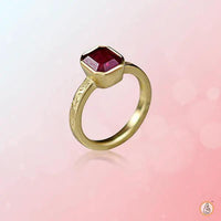 Radiant Wine-Red Ruby Manak Ring - Embrace the Sun's Power | Brahmatells by Brahmatells