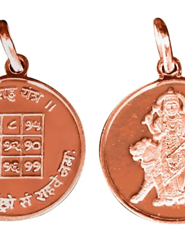 Rahu Graha / Rahu Planet Yantra Pendant In Pure Copper Blessed And Energized Locket by brahmatells