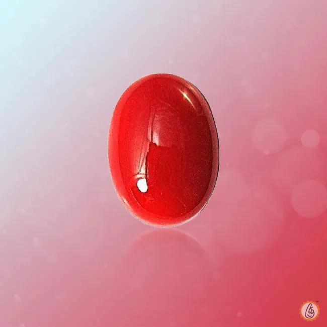 Red Coral Mars Gemstone Pendant | Brahmatells by Brahmatells