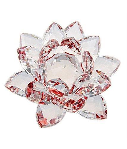 Red Feng Shui Crystal Lotus | Brahmatells by Brahmatells