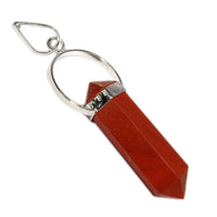 Red Jasper Double Point Pencil Pendant 2 Inch by brahmatells