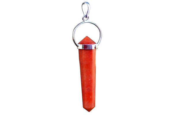 Red Jasper Double-Sided Pendant for Emotional Balance | Brahmatells by Brahmatells