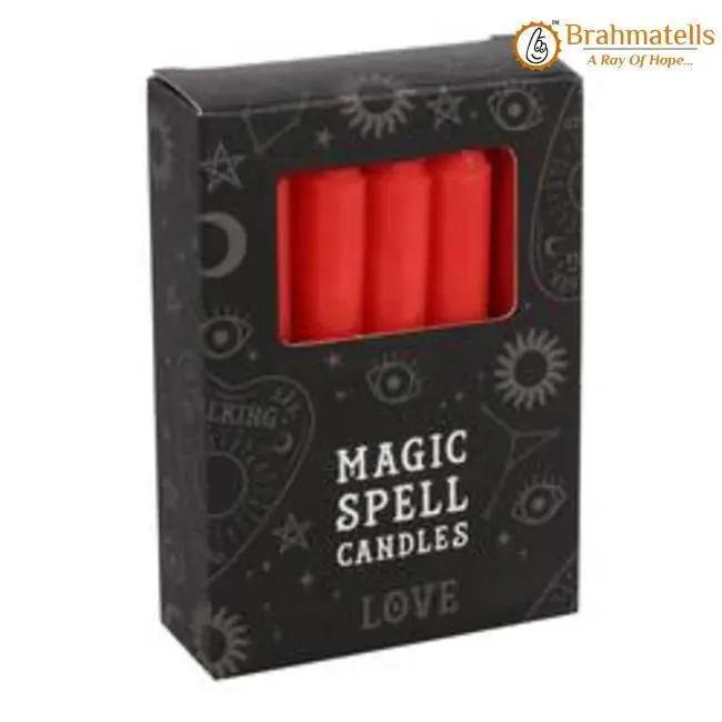 Red Love Spell Candle Pack of 10 by Brahmatells