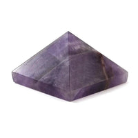 Reiki Crystal Products Natural Crystal Stone Amethyst Pyramid, Standard, Purple. by Brahmatells