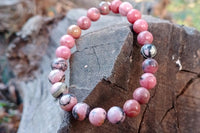 Rhodonite Beads Bracelet | Heart Chakra Healing | Brahmatells by Brahmatells