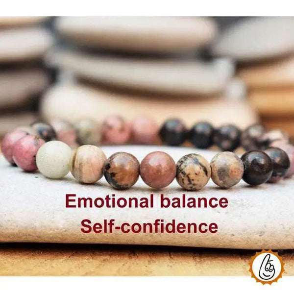 Rhodonite Beads Bracelet | Heart Chakra Healing | Brahmatells by Brahmatells