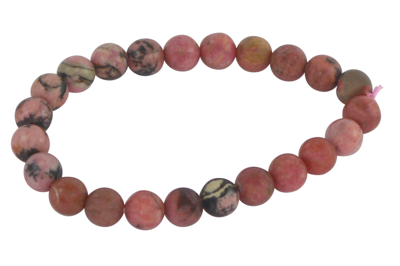 Rhodonite Beads Bracelet | Heart Chakra Healing | Brahmatells by Brahmatells