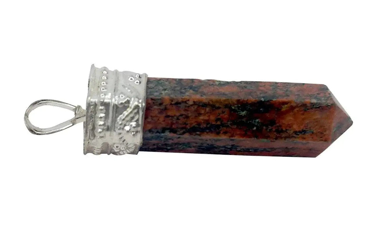 Rhodonite Pencil Pendant by Brahmatells