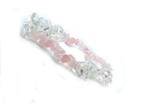 Rose & Clear Quartz Chip Bracelet – Stretchable Unisex Style by Brahmatells