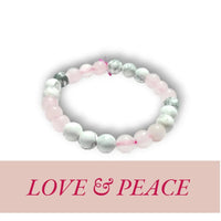 Rose Quartz & Howlite Bracelet | Love, Peace & Emotional Harmony 🌸 by Brahmatells
