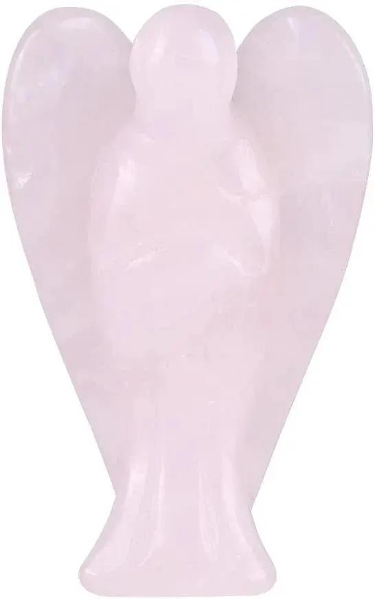 Rose Quartz Crystal Angel by Brahmatells