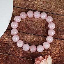 Rose Quartz Diamond Cut Bracelet - 8mm Beads for Reiki Healing by Brahmatells