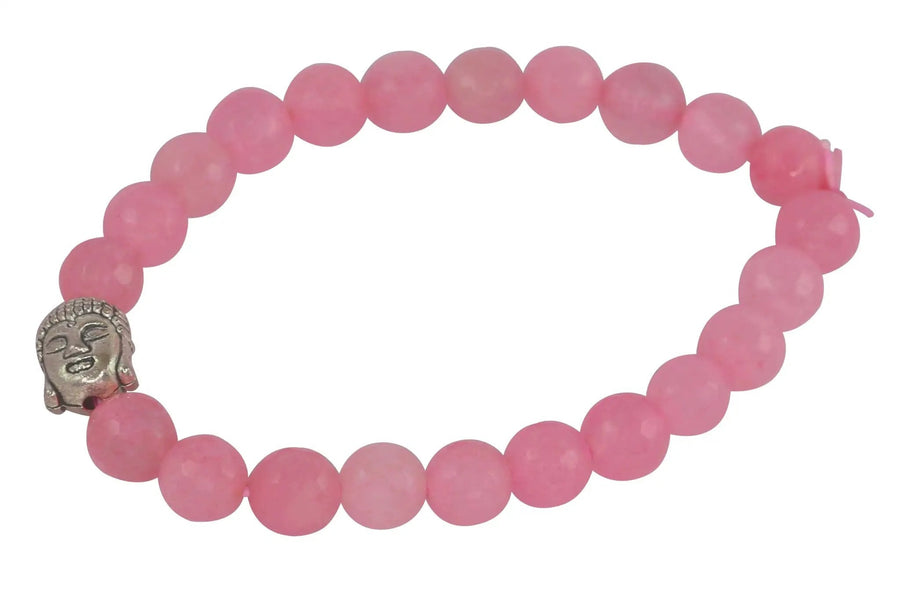 Rose Quartz Diamond Cut Bracelet – Love & Harmony Symbol by Brahmatells