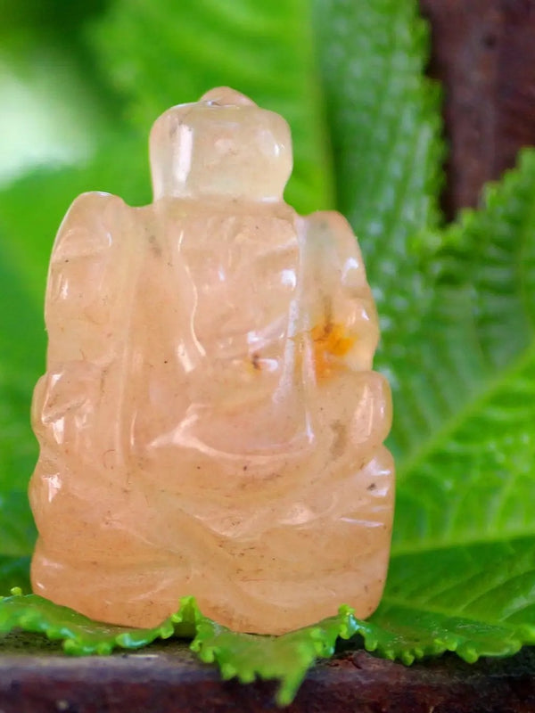 Rose Quartz Ganesha Idol for Love & Prosperity | Brahmatells by Brahmatells