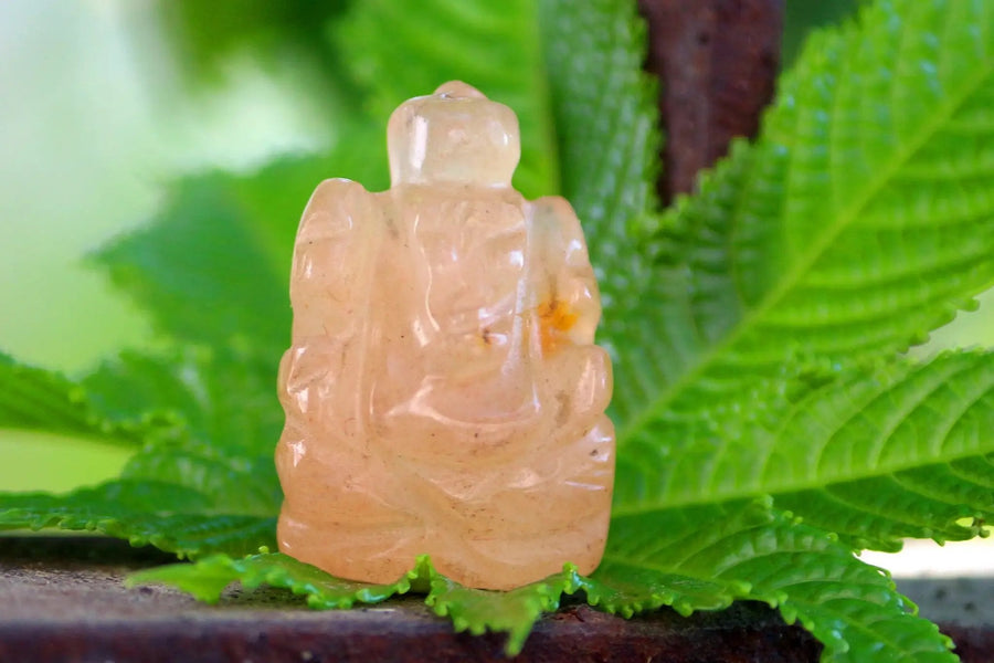 Rose Quartz Ganesha Idol for Love & Prosperity | Brahmatells by Brahmatells
