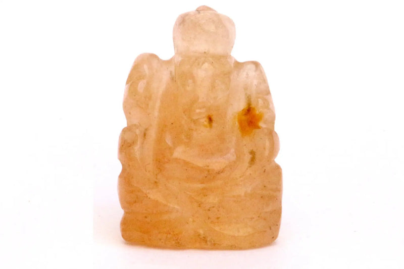 Rose Quartz Ganesha Idol for Love & Prosperity | Brahmatells by Brahmatells