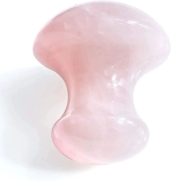 Rose Quartz Mushroom Gua Sha | Brahmatells by Brahmatells