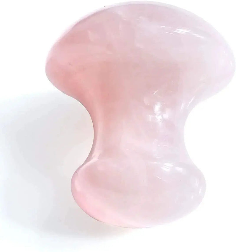 Rose Quartz Mushroom Gua Sha | Brahmatells by Brahmatells