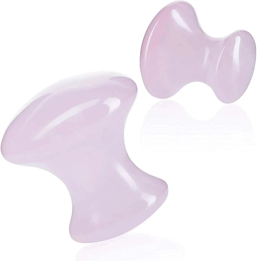 Rose Quartz Mushroom Gua Sha | Brahmatells by Brahmatells