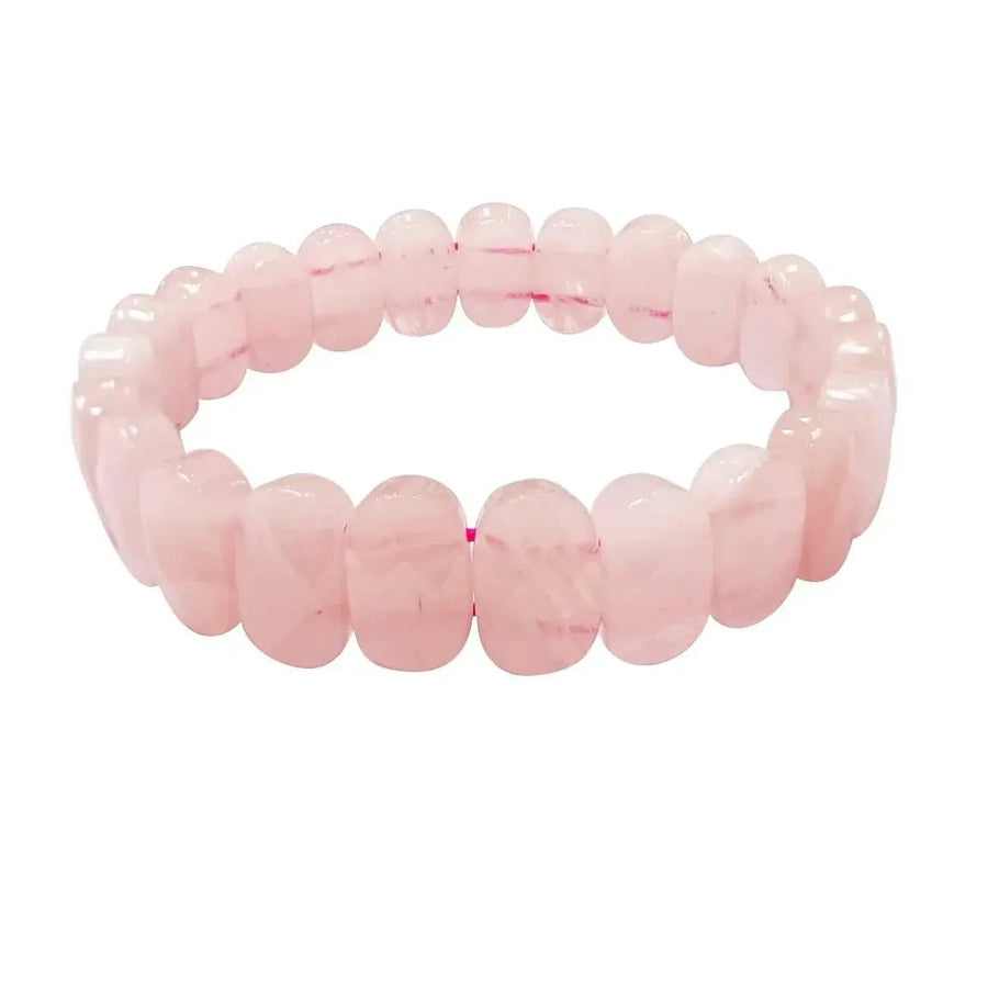 Rose Quartz Oval Faceted Bracelet: Elegance & Serenity | Brahmatells by Brahmatells