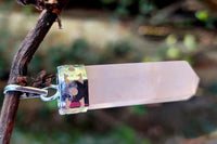 Rose Quartz Pencil Pendant by Brahmatells