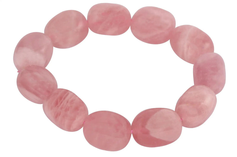 Rose Quartz Tumble Bracelet – Symbol of Love & Harmony by Brahmatells
