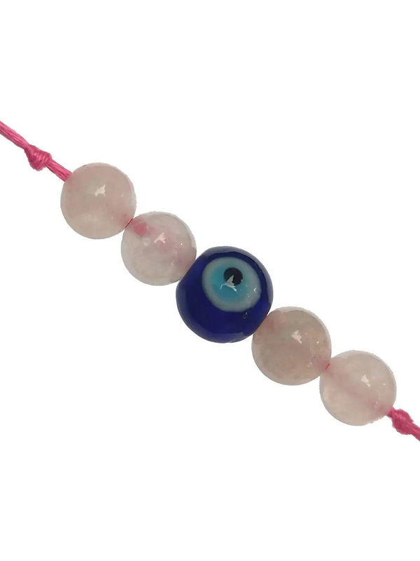 Rose Quartz With Evil Eye Protection by Brahmatells