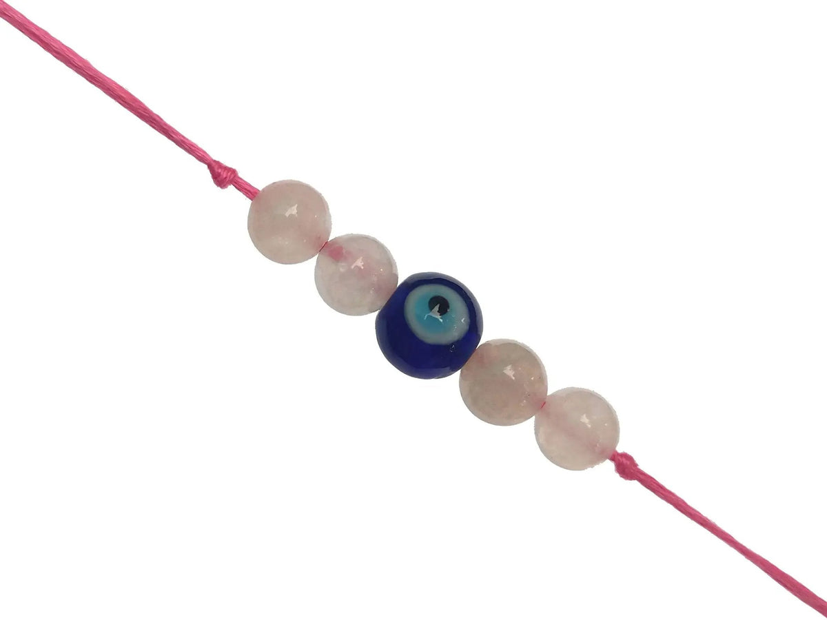 Rose Quartz With Evil Eye Protection by Brahmatells